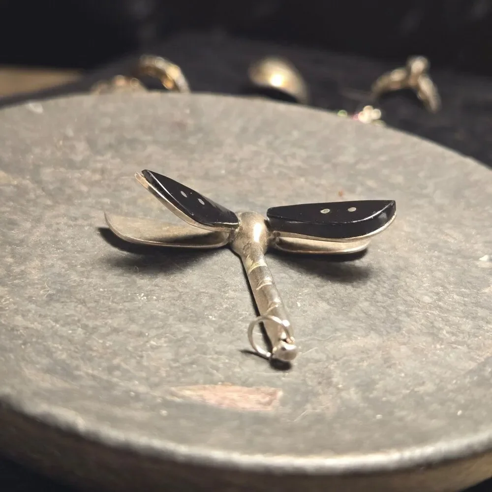 Mexico Dragonfly Sterling Silver Pendant